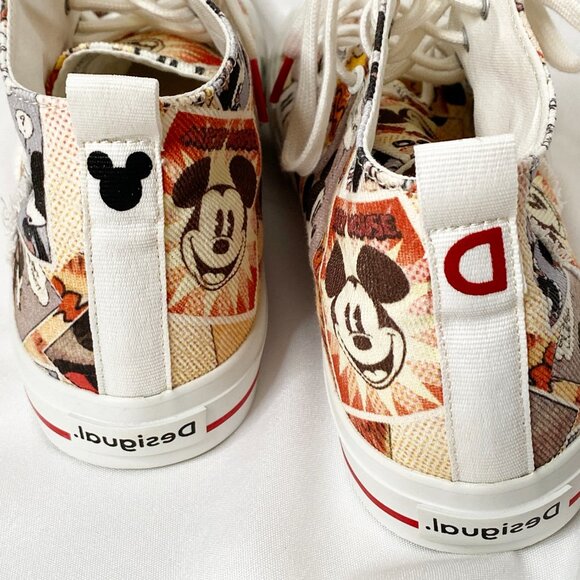 Disney Mickey Mouse Desigual High Top Sneakers SZ 41 / 10 - Picture 8 of 14